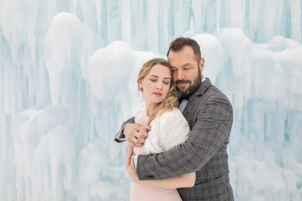 Ice Castle engagement photos: Excelsior MN, photo 11 of 17
