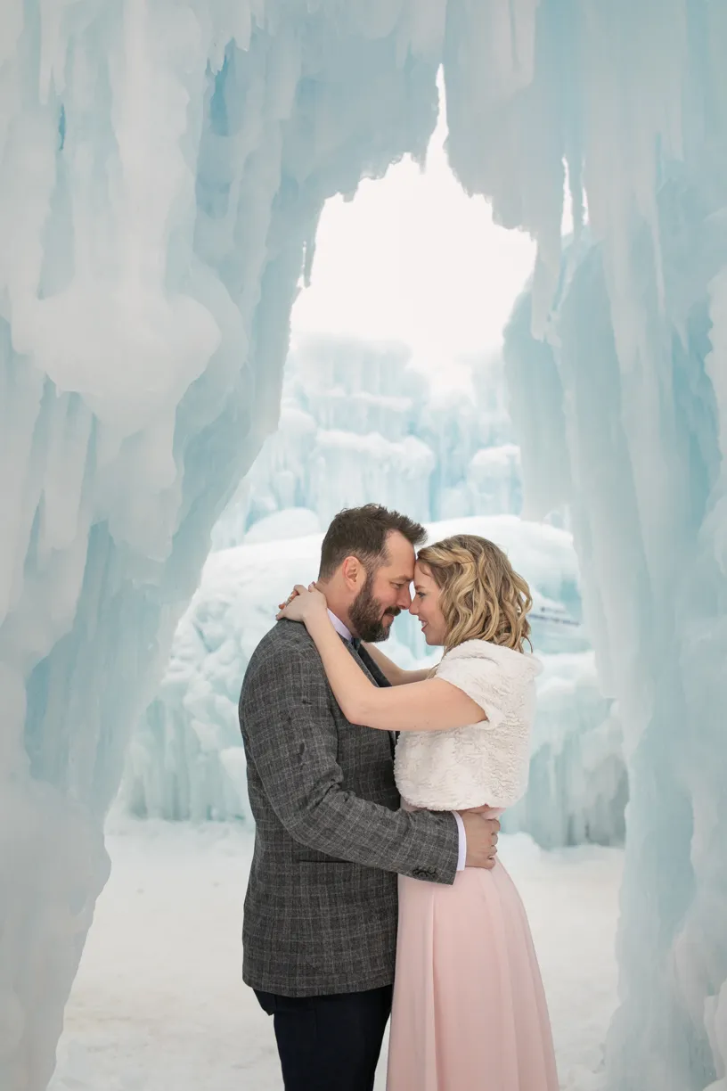 Ice Castle engagement photos: Excelsior MN, photo 14 of 17