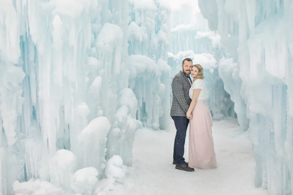 Ice castle engagement