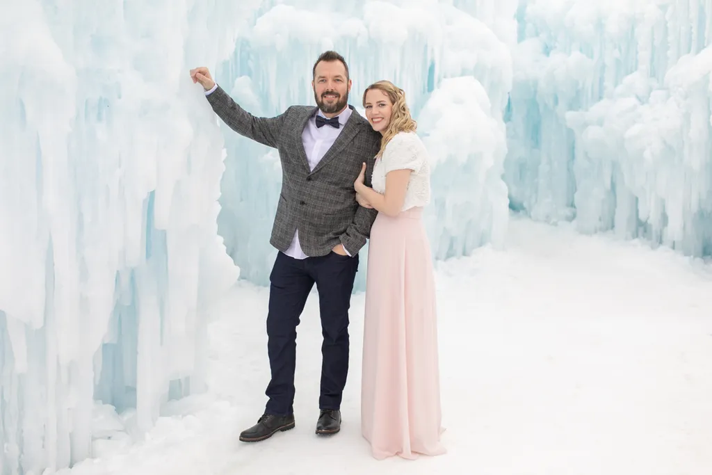 formal wear at ice castle