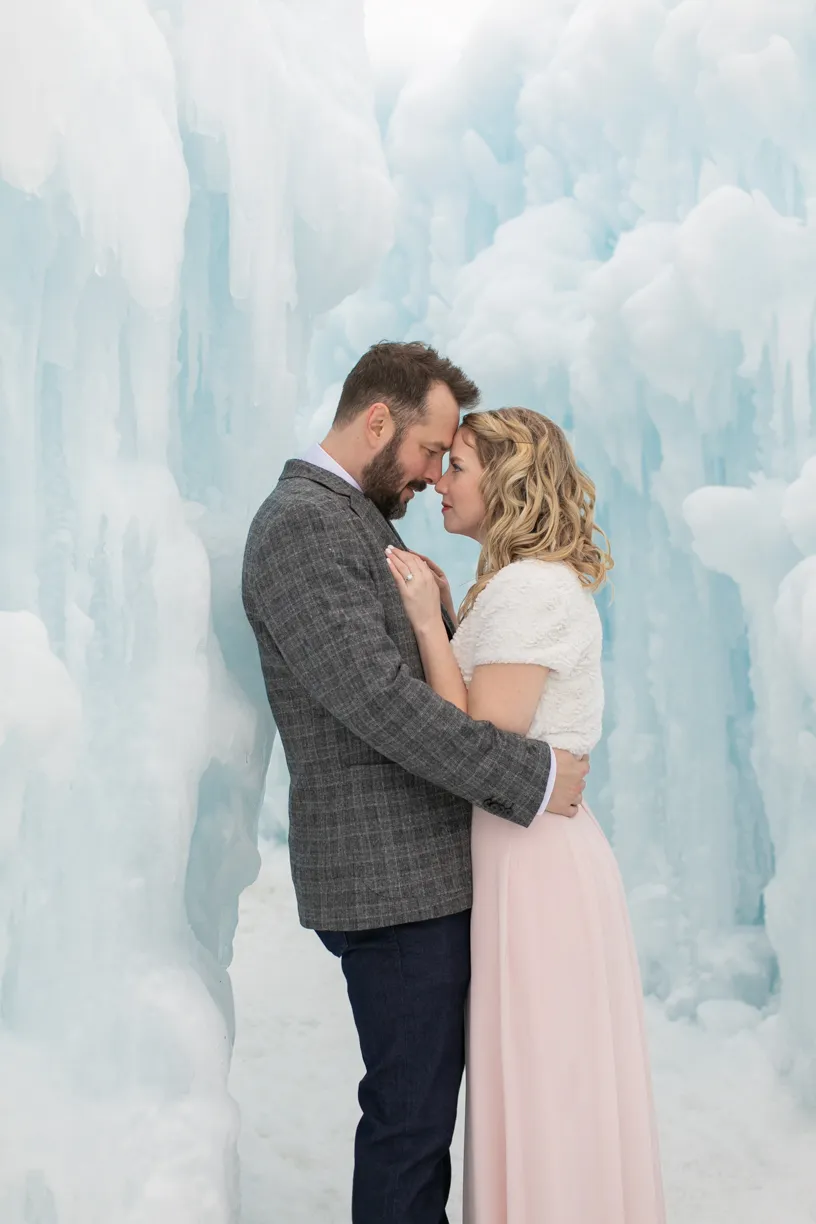 Ice Castle engagement photos: Excelsior MN, photo 8 of 17