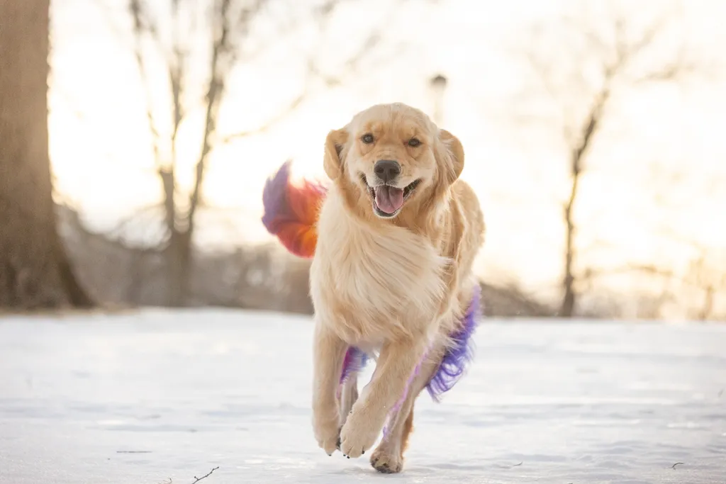 Rainbow Golden Retriever with dyed hair in Minnesota, photo 5 of 30